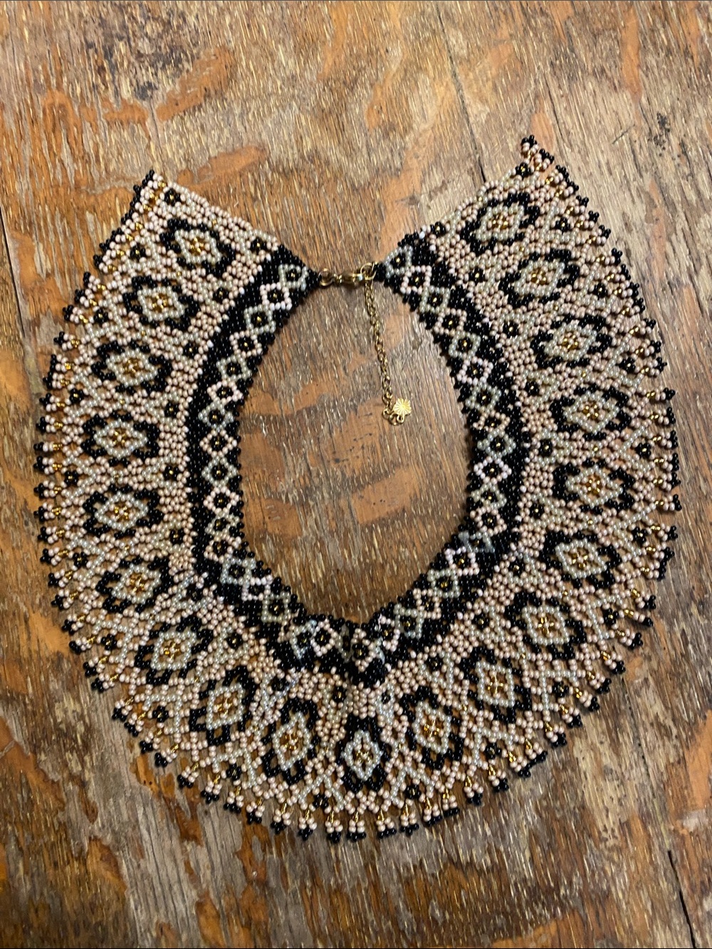 16-18 inch Ukrainian Beaded Choker Necklace